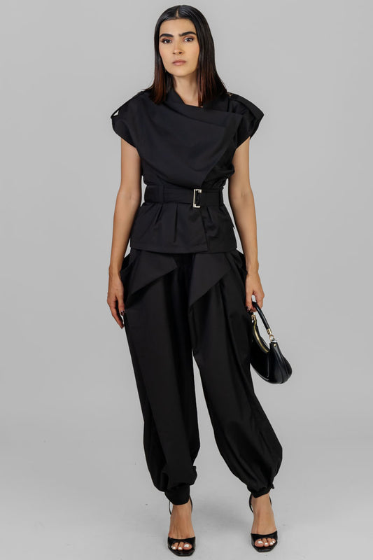 CONJUNTO URBANO ELEGANTE NEGRO