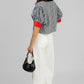 BLUSA CUADROS CON LAZOS