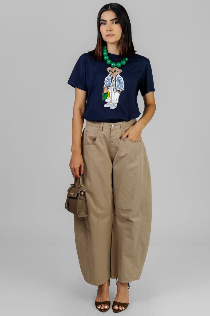 BLUSA ESTAMPADO OSO AZUL