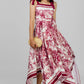 VESTIDO MIDI ESTAMPADO LAZOS