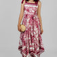 VESTIDO MIDI ESTAMPADO LAZOS