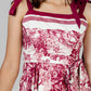 VESTIDO MIDI ESTAMPADO LAZOS