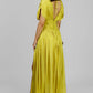 VESTIDO LARGO PLISADO ELEGANTE