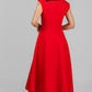 VESTIDO ROJO MIDI ELEGANTE