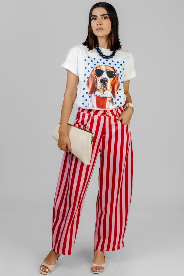 BLUSA ESTAMPADO DOGGY LENTES