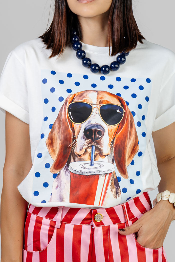 BLUSA ESTAMPADO DOGGY LENTES