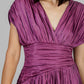 VESTIDO LARGO PLISADO ELEGANTE