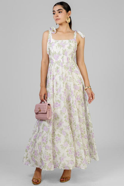 VESTIDO FLORAL LAZOS