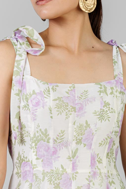 VESTIDO FLORAL LAZOS