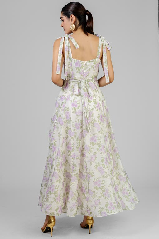 VESTIDO FLORAL LAZOS