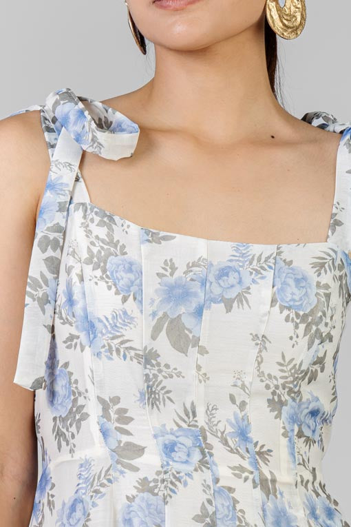 VESTIDO FLORAL LAZOS