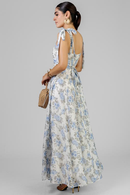 VESTIDO FLORAL LAZOS