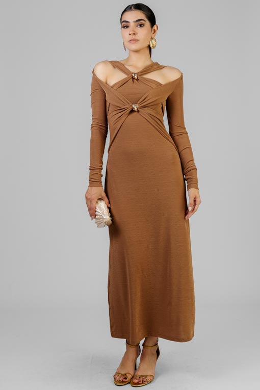 VESTIDO NUDO DOBLE