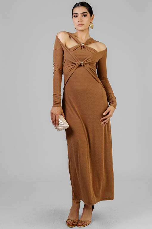 VESTIDO NUDO DOBLE