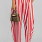PANTALON RAYADO ASIMETRICO