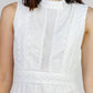 VESTIDO BLANCO CON ENCAJES