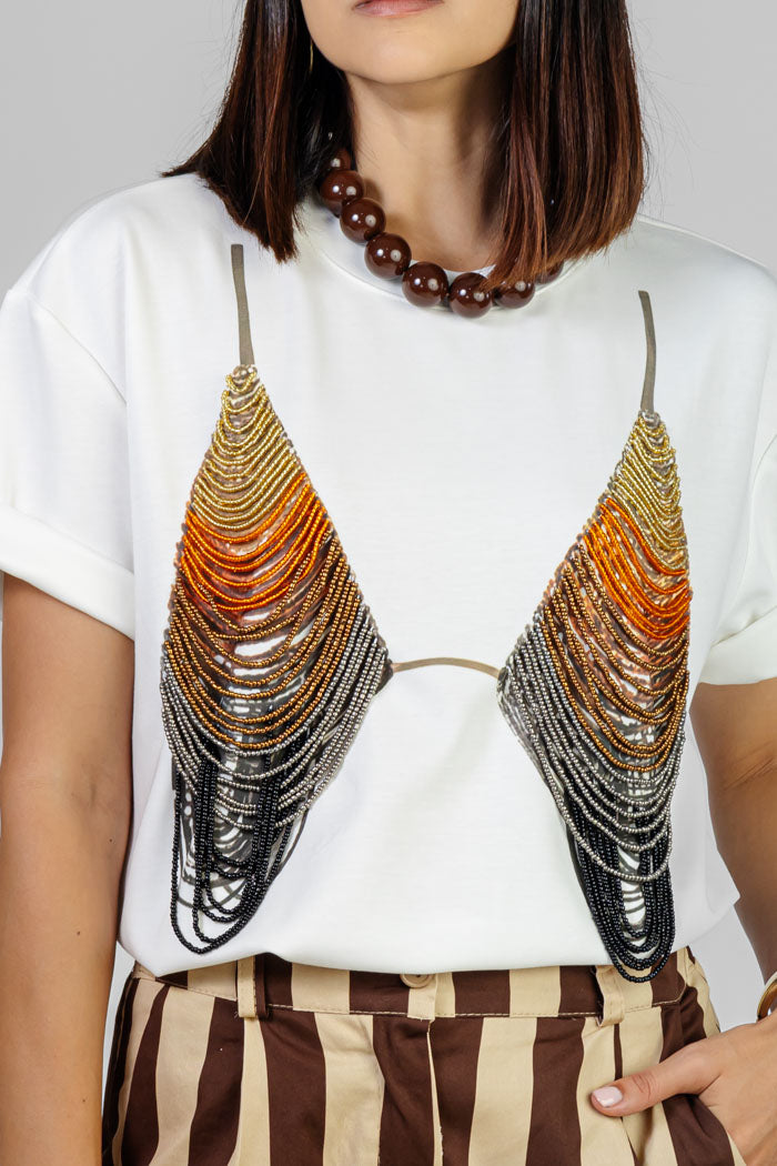 BLUSA BLANCA CON PEDRERíA