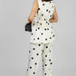 CONJUNTO POLKA CHALECO Y PANTALÓN
