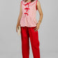 BLUSA RAYADA CON LAZOS