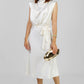 VESTIDO SATINADO MIDI ELEGANTE