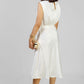 VESTIDO SATINADO MIDI ELEGANTE