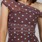 MAXI VESTIDO MESH CON LUNARES