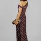 MAXI VESTIDO MESH CON LUNARES