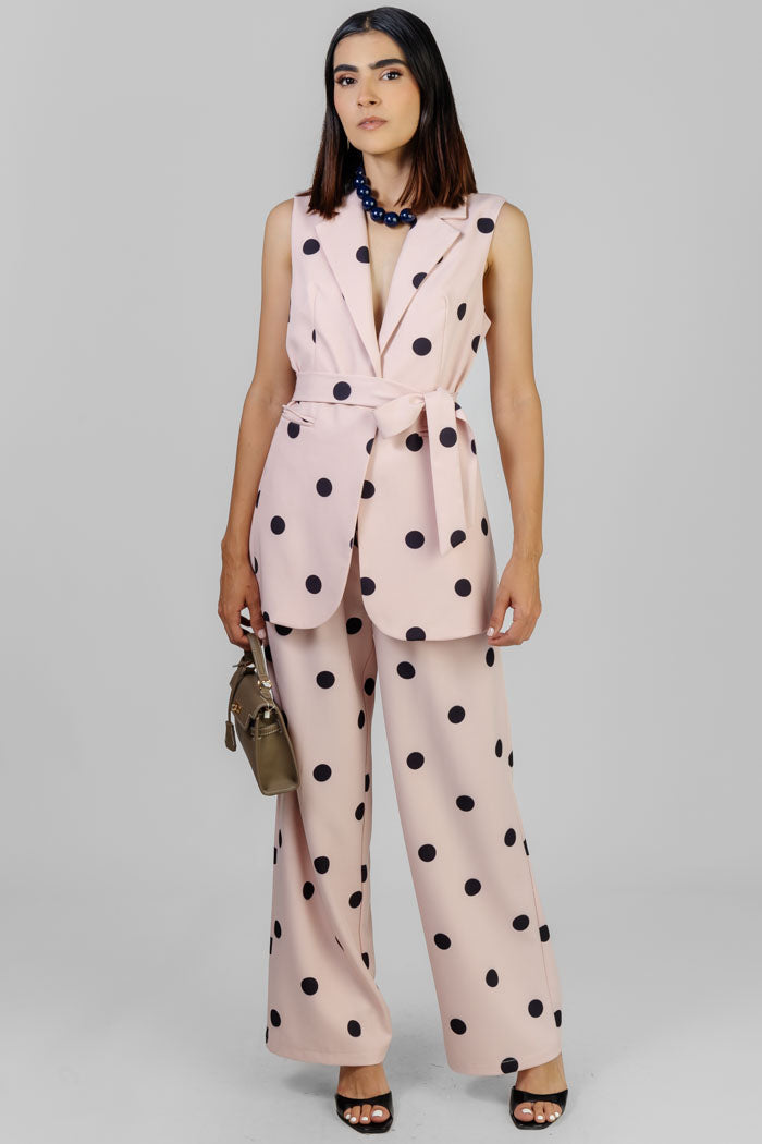 CONJUNTO POLKA CHALECO Y PANTALÓN