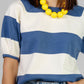 BLUSA TEJIDA RAYAS AZULES