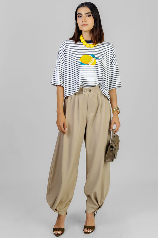 BLUSA RAYADA CON LIMONES
