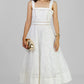 VESTIDO MIDI BORDADO BLANCO