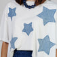 BLUSA BLANCA ESTRELLAS DENIM
