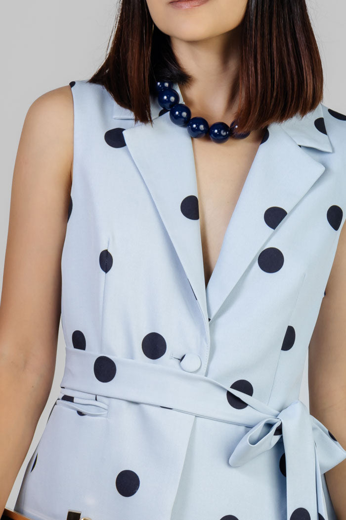 CONJUNTO POLKA CHALECO Y PANTALÓN