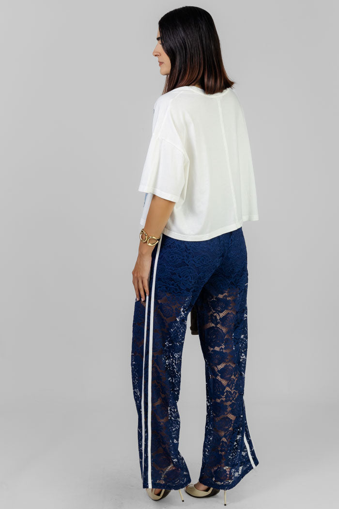 BLUSA BLANCA ESTRELLAS DENIM