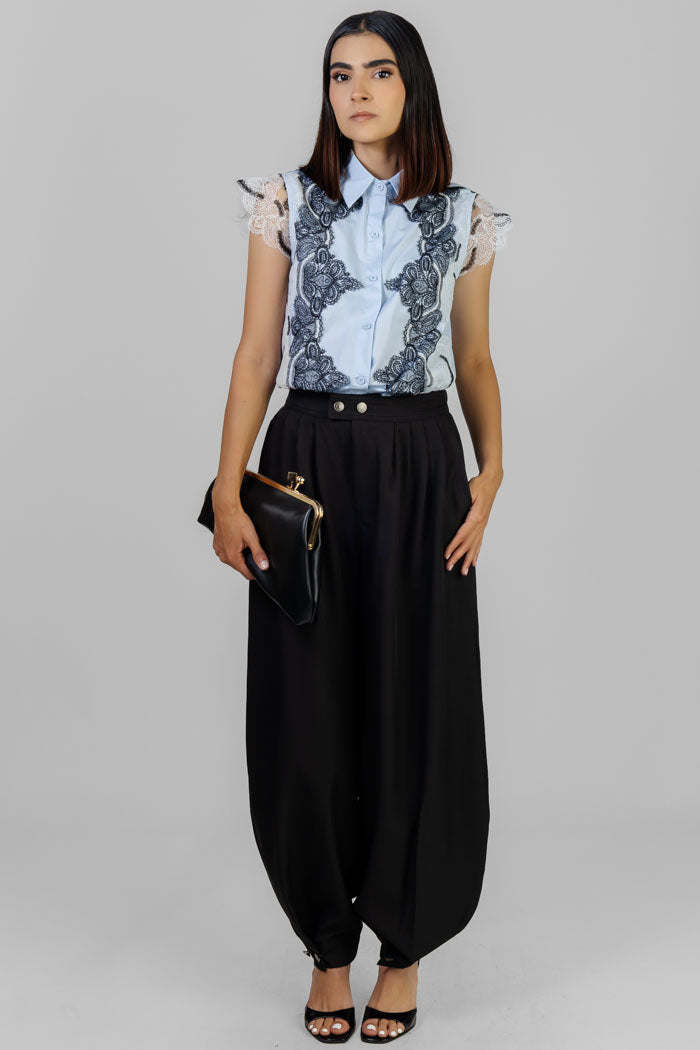 PANTALON CON PINZAS ELEGANTE