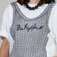 BLUSA BLANCA ESTAMPADA OVERSIZE