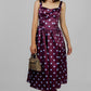 VESTIDO MIDI SATINADO DOTS