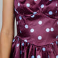 VESTIDO MIDI SATINADO DOTS