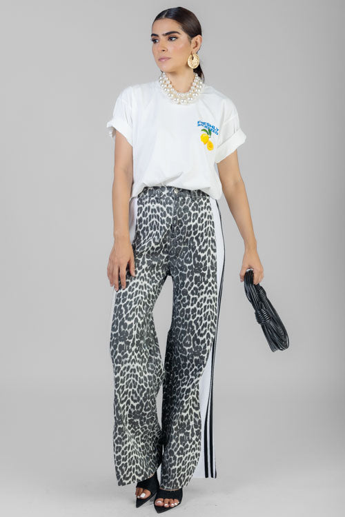 PANTALON ANIMAL PRINT FRANJA