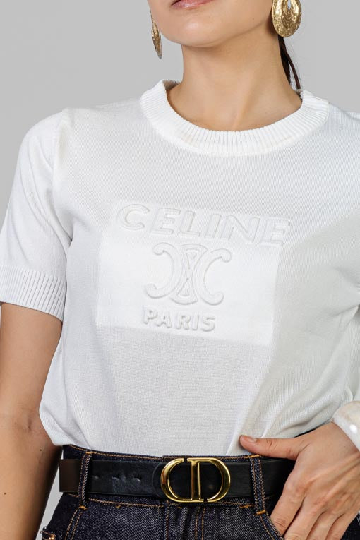 BLUSA LOGO TROQUELADO