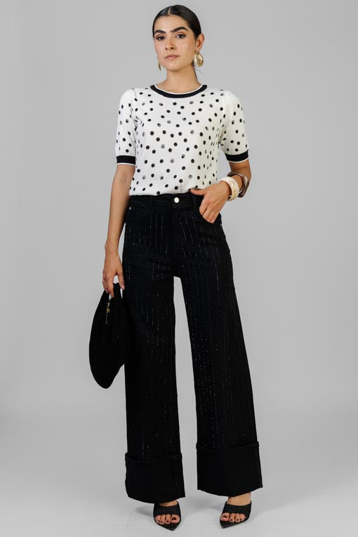 BLUSA PUNTO LUNARES
