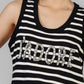 BLUSA RAYA LOGO CRISTALES