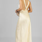 VESTIDO SATINADO AMARILLO