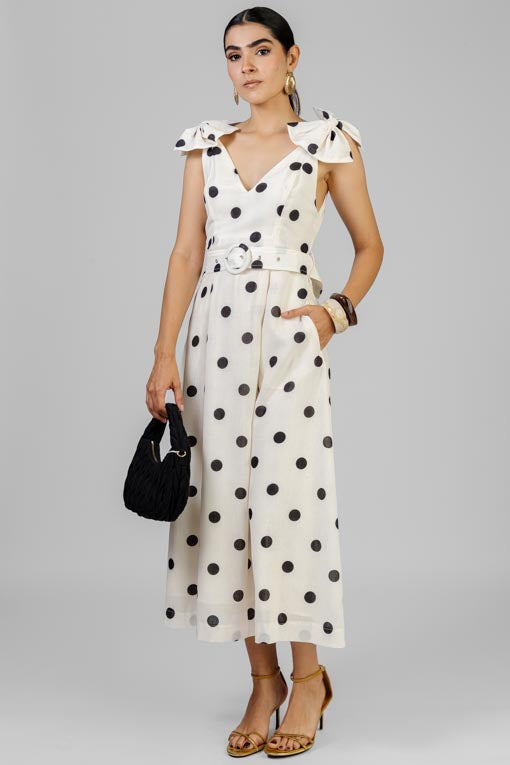 VESTIDO POLKA MOÑOS
