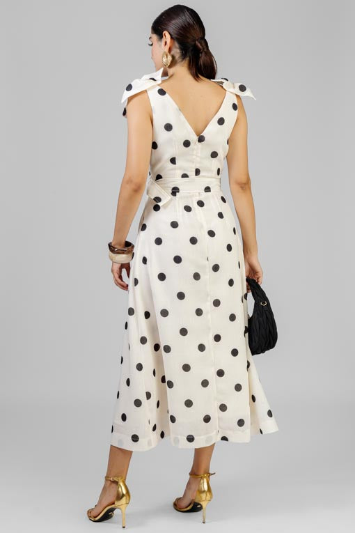 VESTIDO POLKA MOÑOS