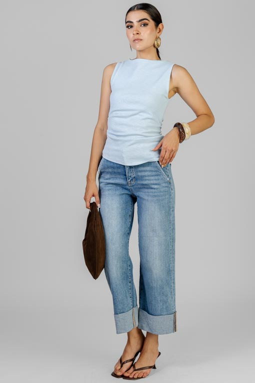 BLUSA CORTE ASIMETRICO