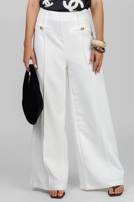 PANTALON BOTONES DORADO