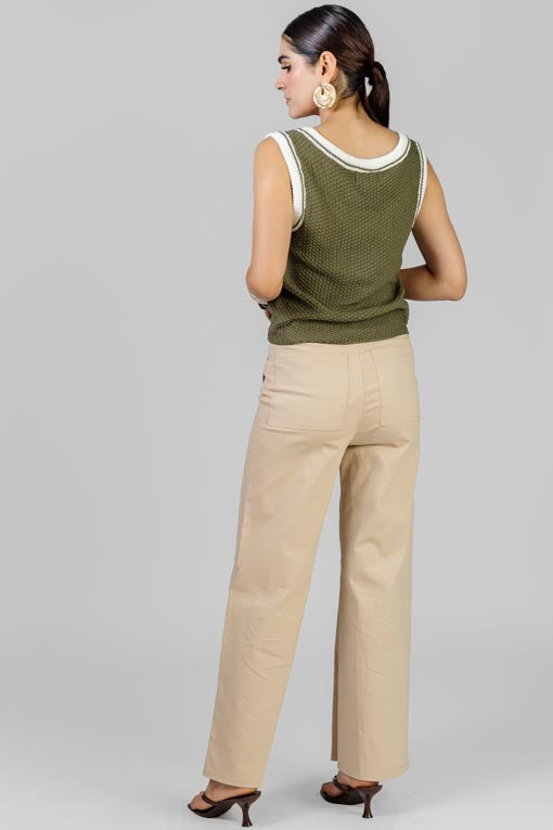 BLUSA TEJIDO BICOLOR