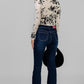 BLUSA MESH FLORES