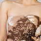 VESTIDO RECTO FLOR CAFE